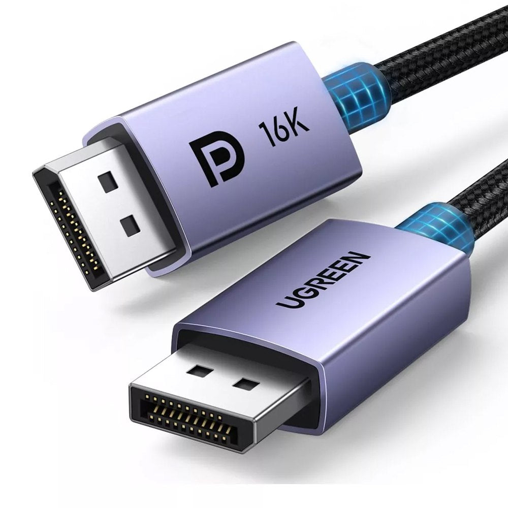 Cable Displayport Dp 2.1 16K UGREEN 240 Hz 80 Gbps 3 Metros HDR S1629