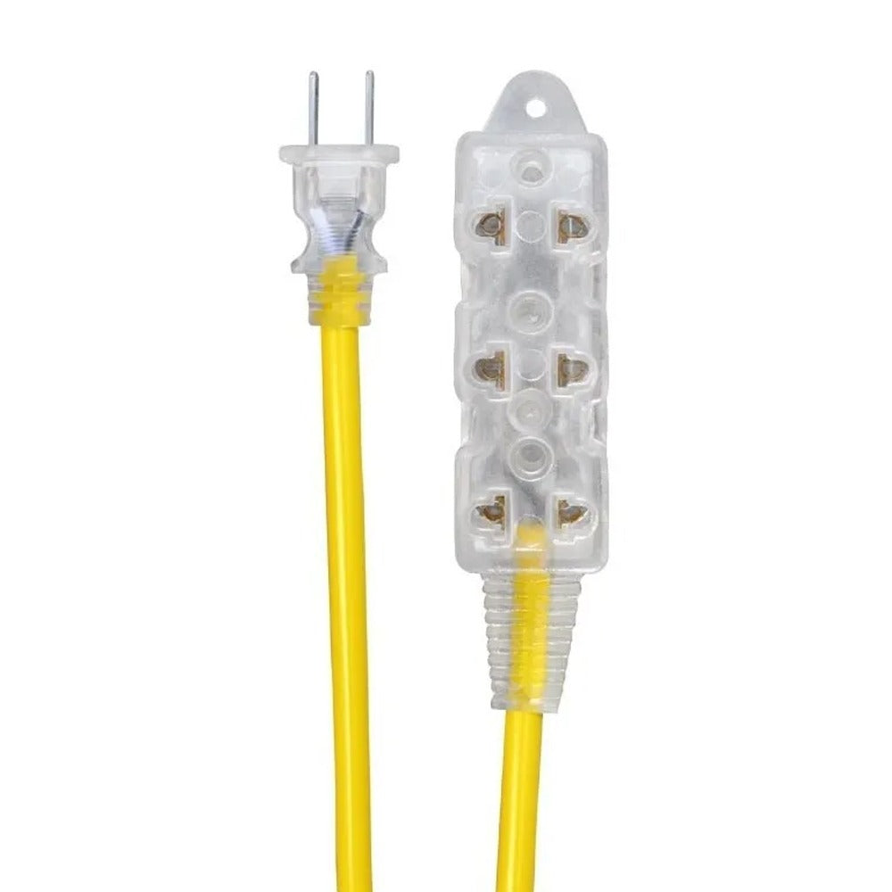 Extensión eléctrica cable vulcanizado de 3 tomas 15M S1049
