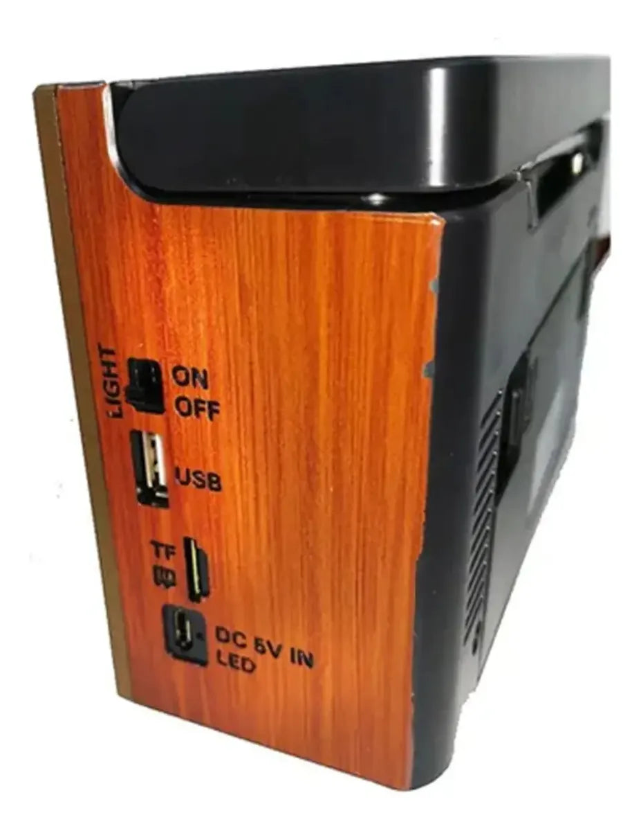 Radio Portátil Retro Vintage SEISA YX-119UBT AM/FM/SW con Bluetooth, Linterna y Luz LED S2154