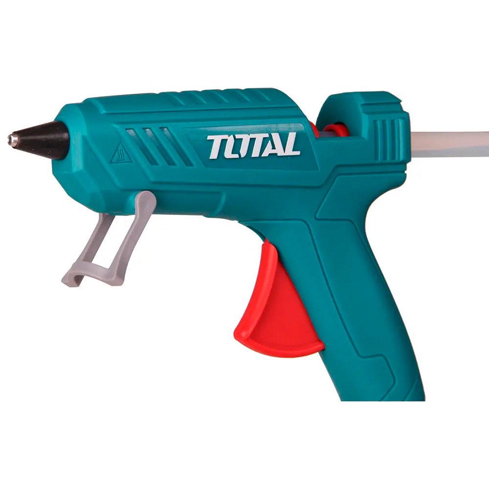 Pistola de Silicona Caliente TOTAL 150W 220V para Barras de 11mm con Boquilla Antigoteo y 2 Barras TT101116 S2322