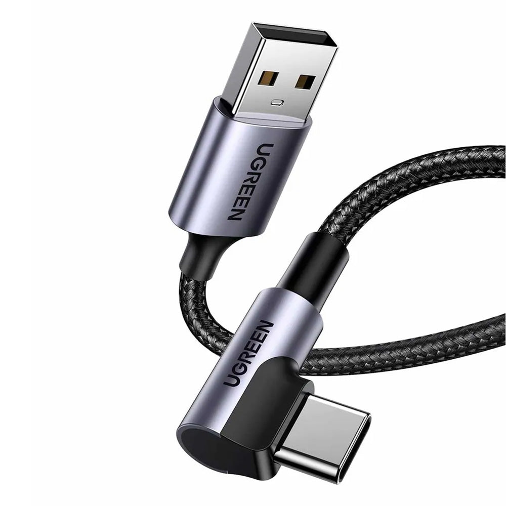 Cable UGREEN USB-A a USB-C 3.0 con Ángulo de 90° Carga Rápida 1 Metro S2132