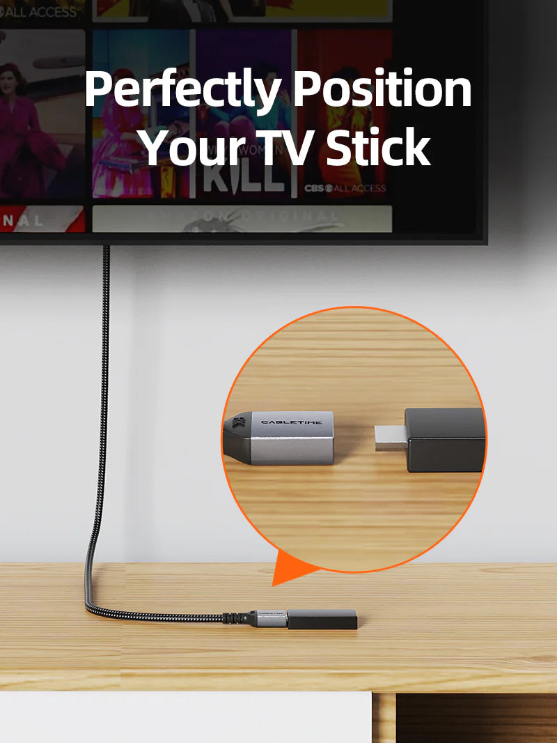 Cable Extensor HDMI 2.1 Macho a Hembra 8K a 60Hz 48Gbps 1 METRO CABLETIME Trenzado S2173