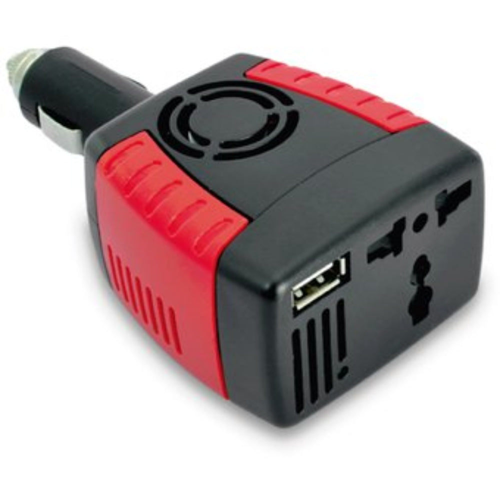 Inversor de Corriente para Auto de 12V a 220V USB 75W Cargador S0053