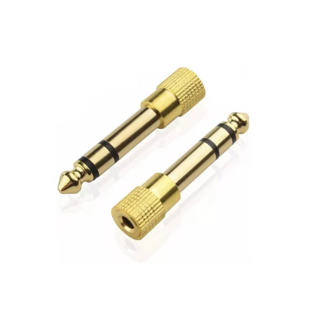Adaptador de audio estereo plug 6.5mm 1/4 macho a Jack 3.5mm 1/8 hembra S0842