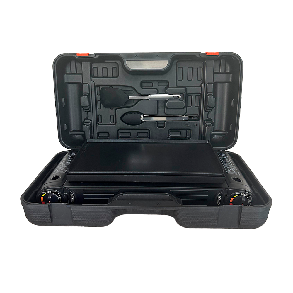 Cocina Parrillera Portátil con Maletín + 2 Gas Butano FIX s2015