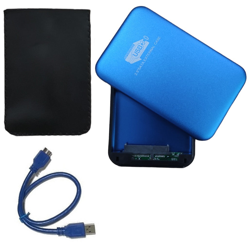 Case Disco Duro Externo Sata 2.5 Usb 3.0 presion Laptop Portatil Azul S0957
