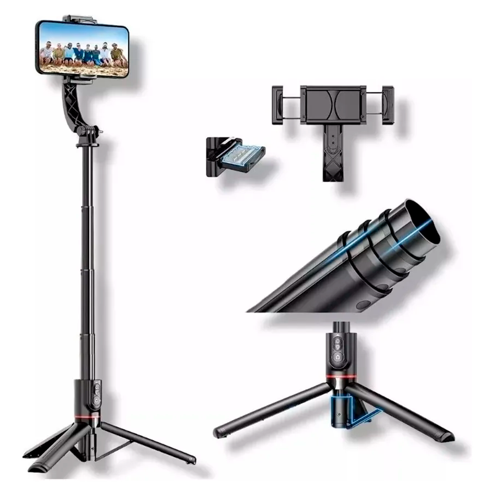 Selfie Stick Trípode Inteligente con Estabilizador AI y Control Bluetooth s2029