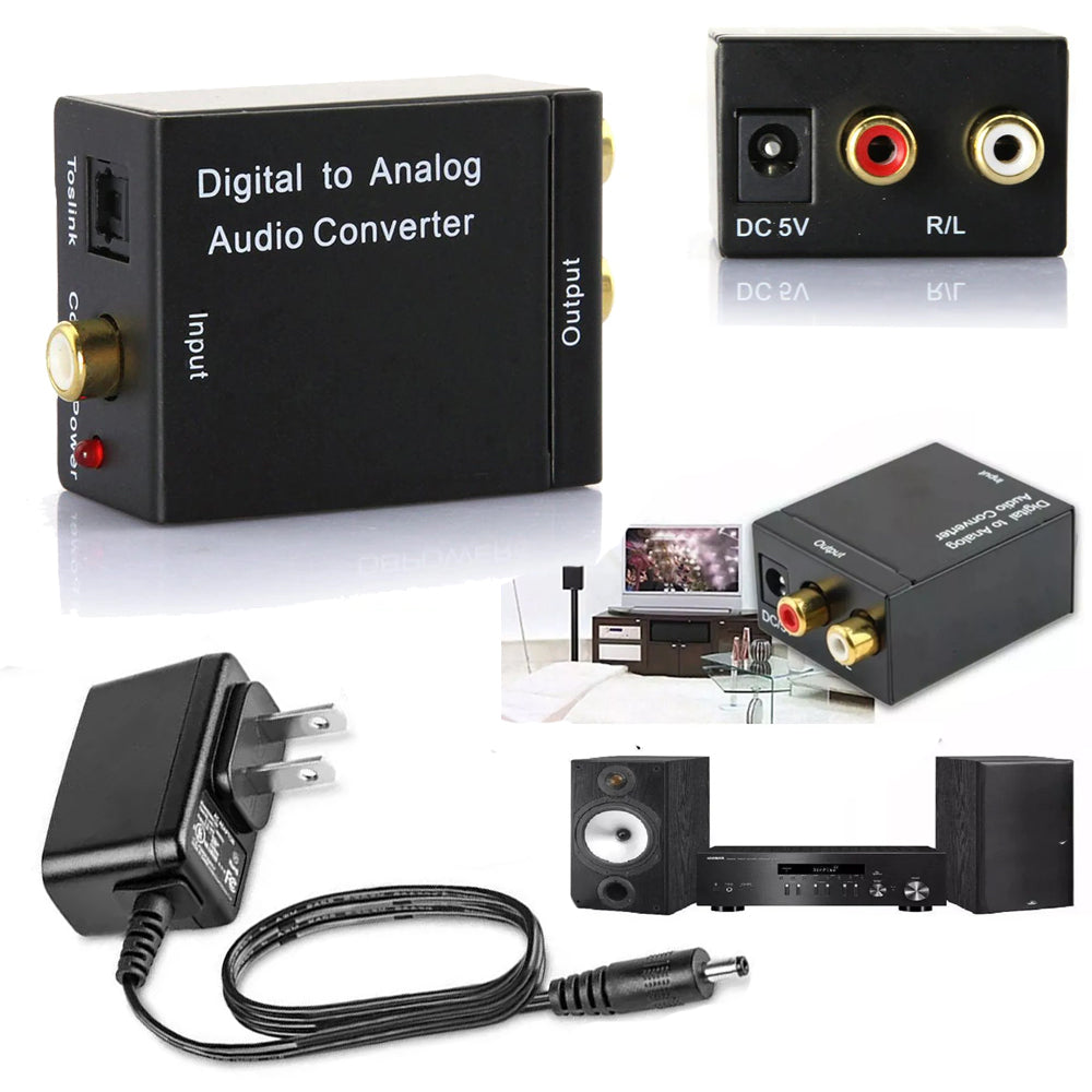 Convertidor de Audio Optico Digital a Rca Cable optico a rca S0339