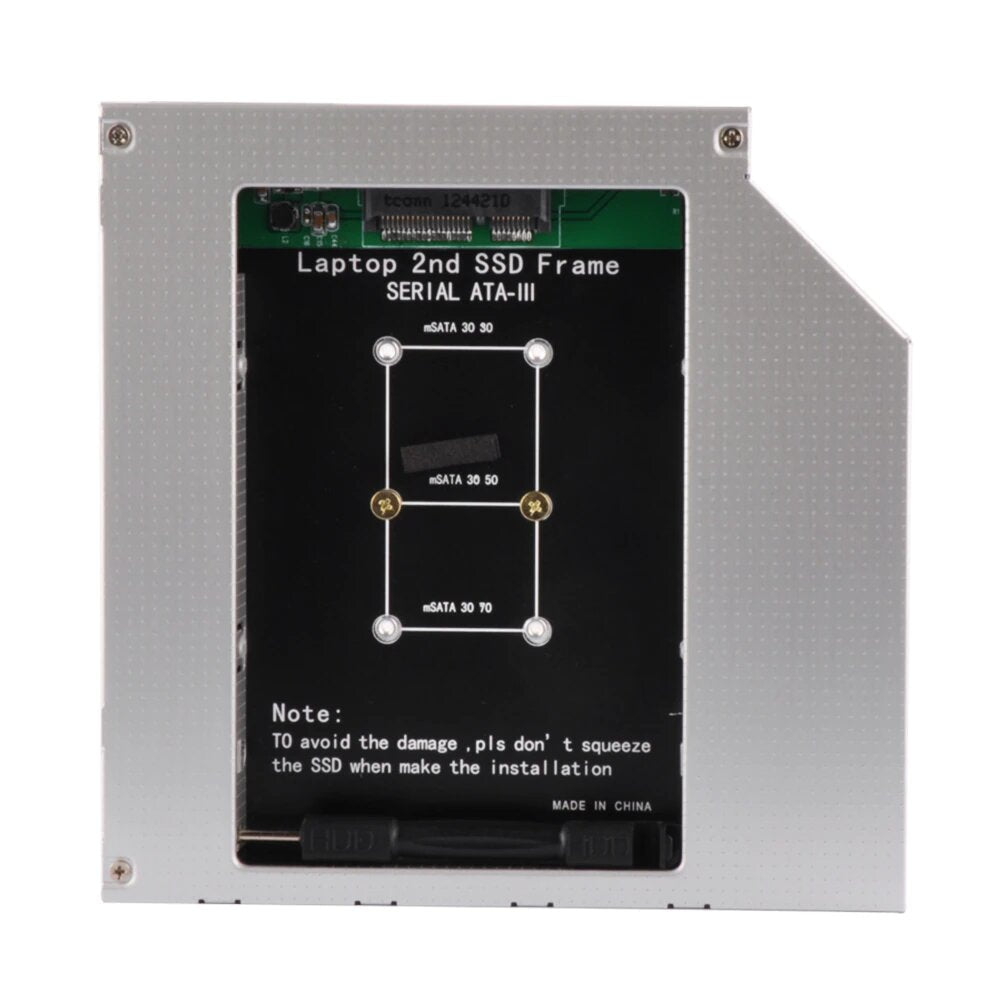 Caddy 2nd Ssd Disco Duro Sata Cd Dvd-rom Universal 9.5mm ATA III S0792