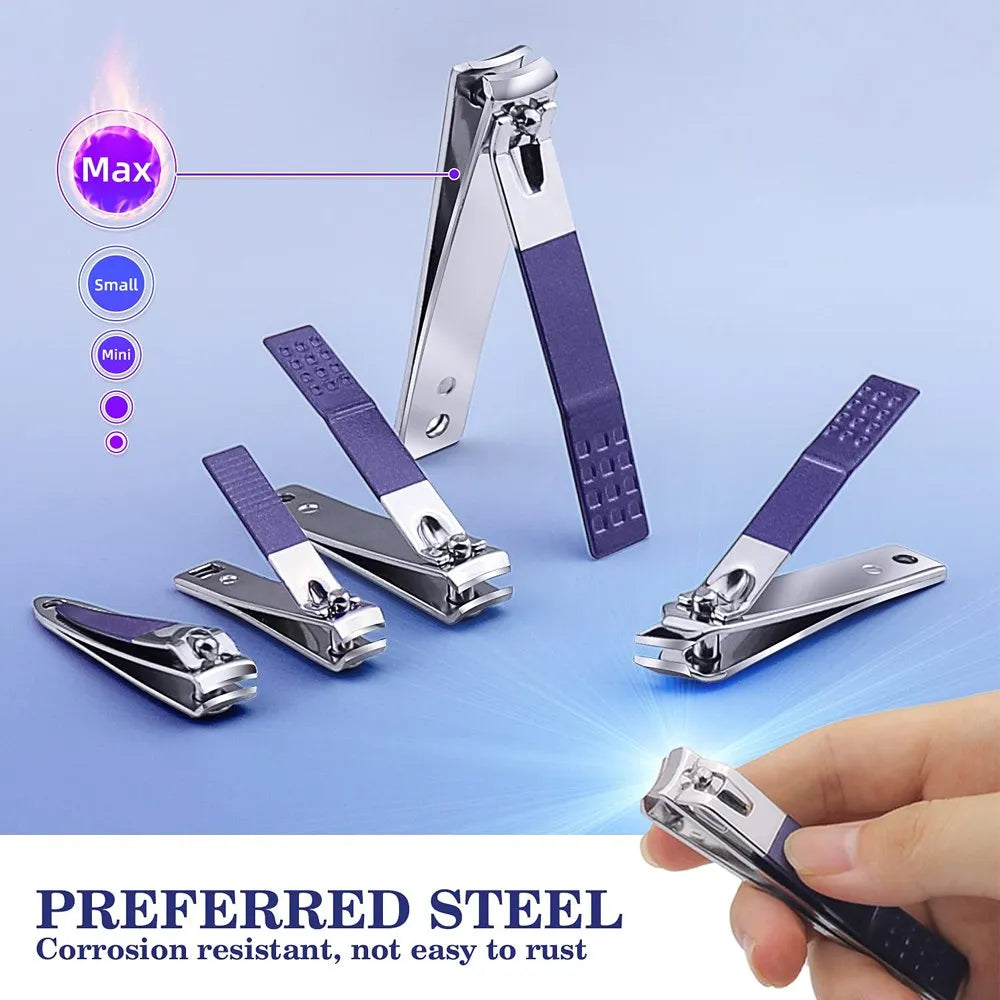 Kit Profesional de Manicura y Pedicura 30 en 1 (Acero Inoxidable) + Estuche S1476