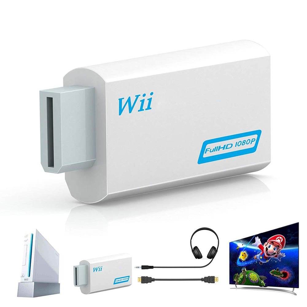 Convertidor Wii a HDMI FULL HD 1080P 3.5mm adaptador S1225