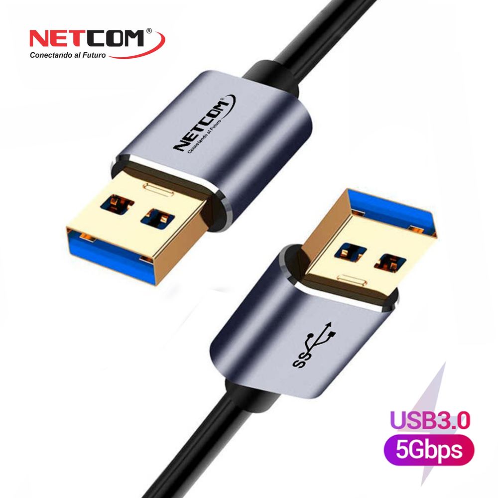 Cable USB 3.0 Macho a USB 3.0 macho 1.8 Metros NETCOM S1286