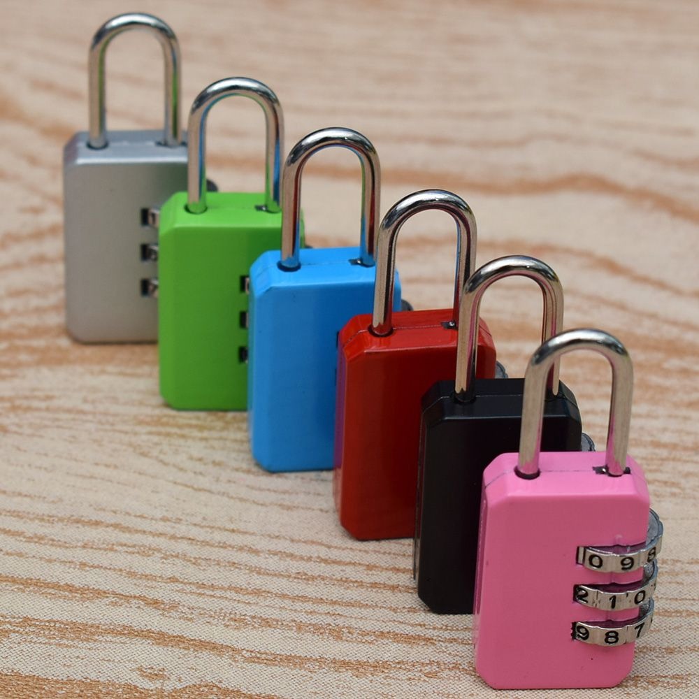 Candado de Seguridad para Mochilas y Maletas | Combinación de 3 Dígitos | Plata S1114-3