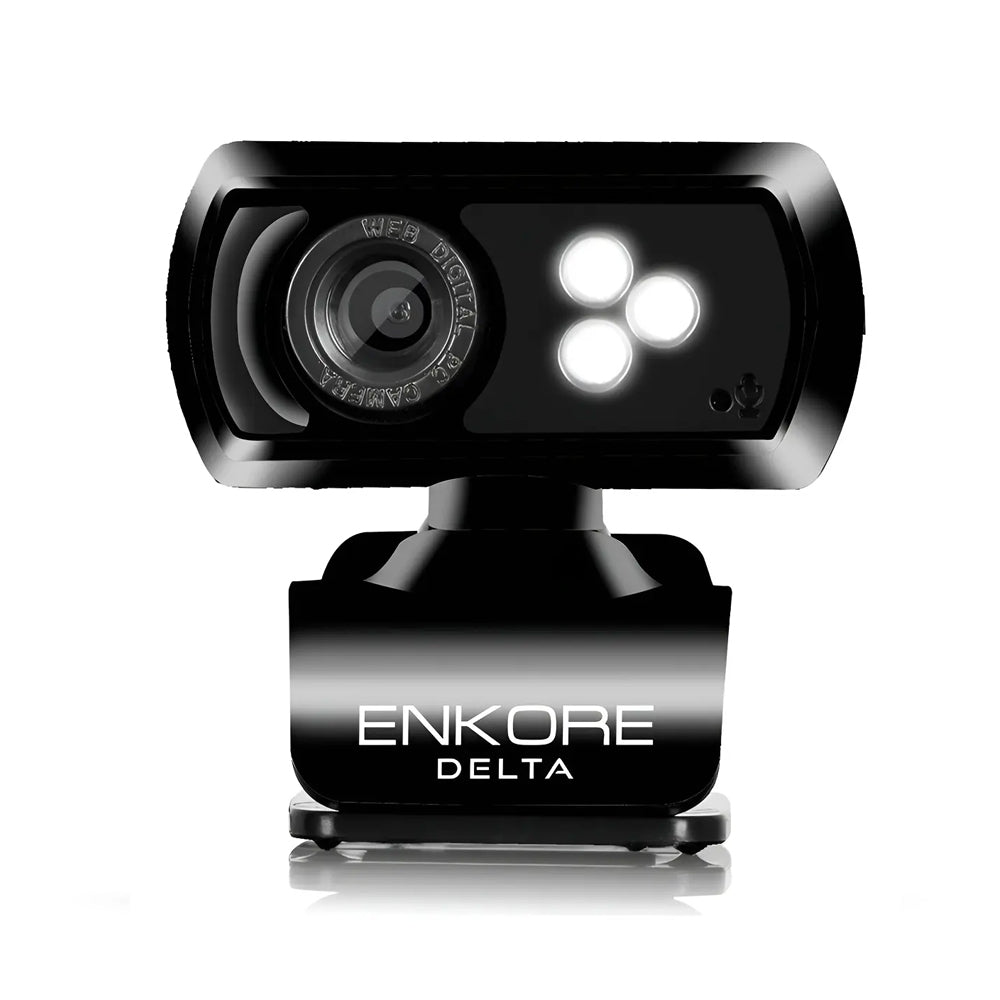 Cámara Web Full HD 1080p Enkore Delta+ ENC WC103 3 LEDs Micrófono Clip USB Plug & Play s2249