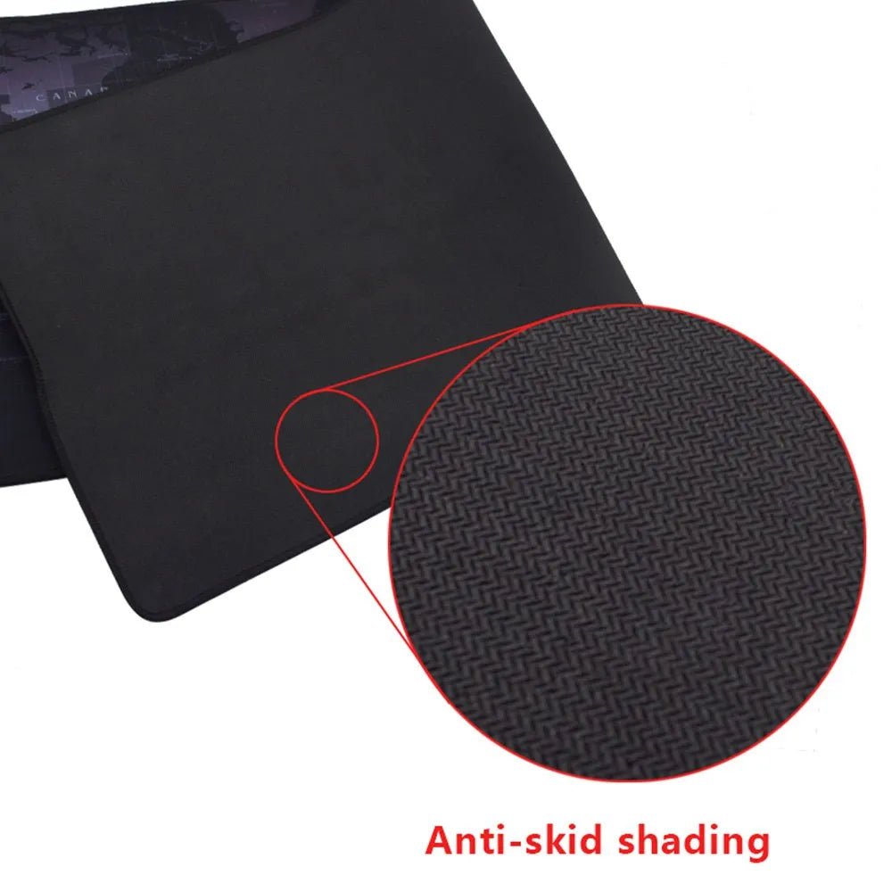 Mouse Pad Escritorio XXL 90x40cm | Diseño Mapa Mundi Negro S1910