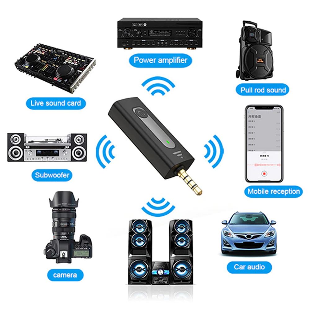 Doble Mini Micrófono Solapa inalámbrico recargable plug 3.5m android S1251