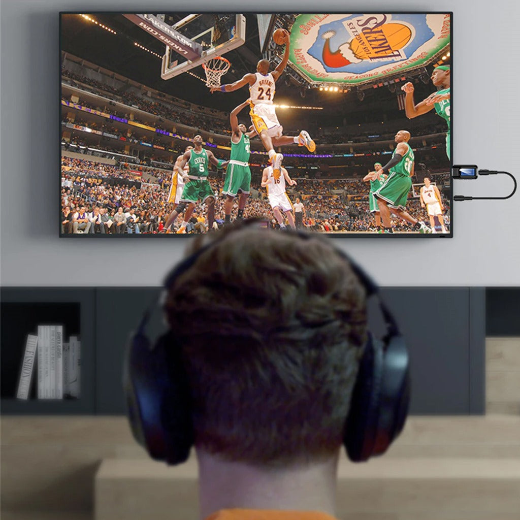 Adaptador Bluetooth 5.0 Emisor Receptor Smart Tv Pc 2 en 1 pantalla LCD S0993