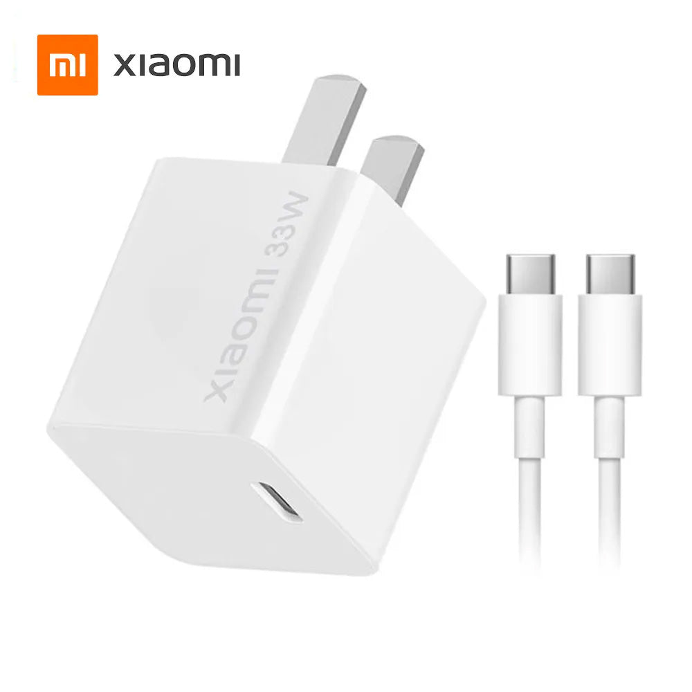 Cargador de Pared Xiaomi 33W GaN USB Tipo-C con Cable Incluido S2113