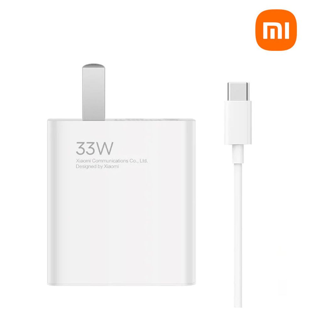 Cargador Xiaomi 33W Carga Rápida con Cable USB-A a USB-C Adaptador Original S2043