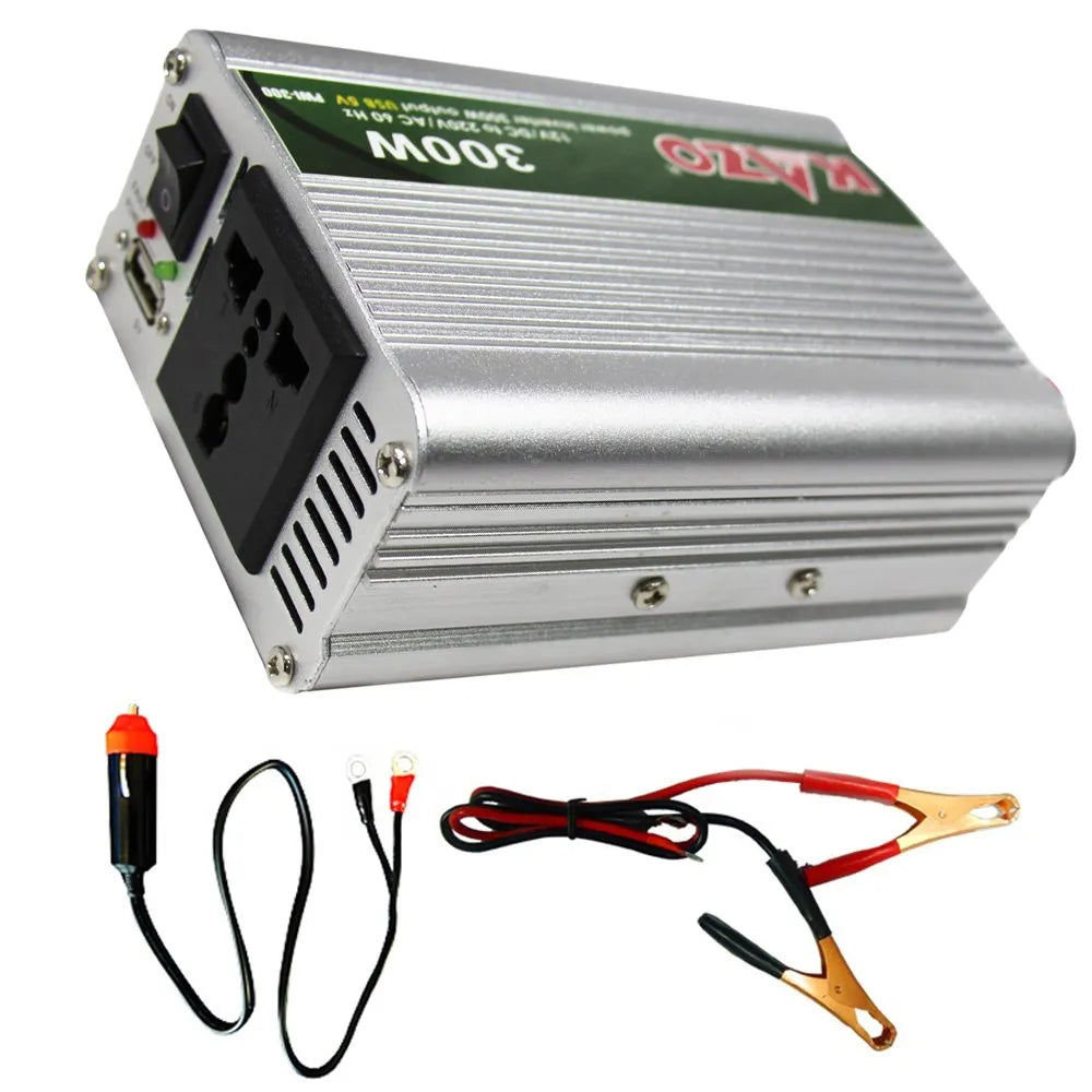 Inversor de Corriente 12V a 220V | 300W | USB KAZO S1917