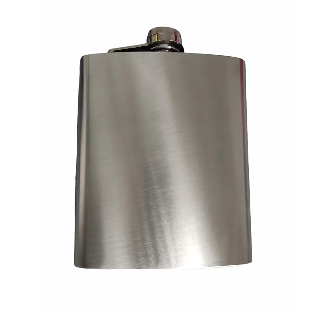 Licorera Acero Inoxidable 18 Oz Con Forro Cuero Con 2 Vasos S0530
