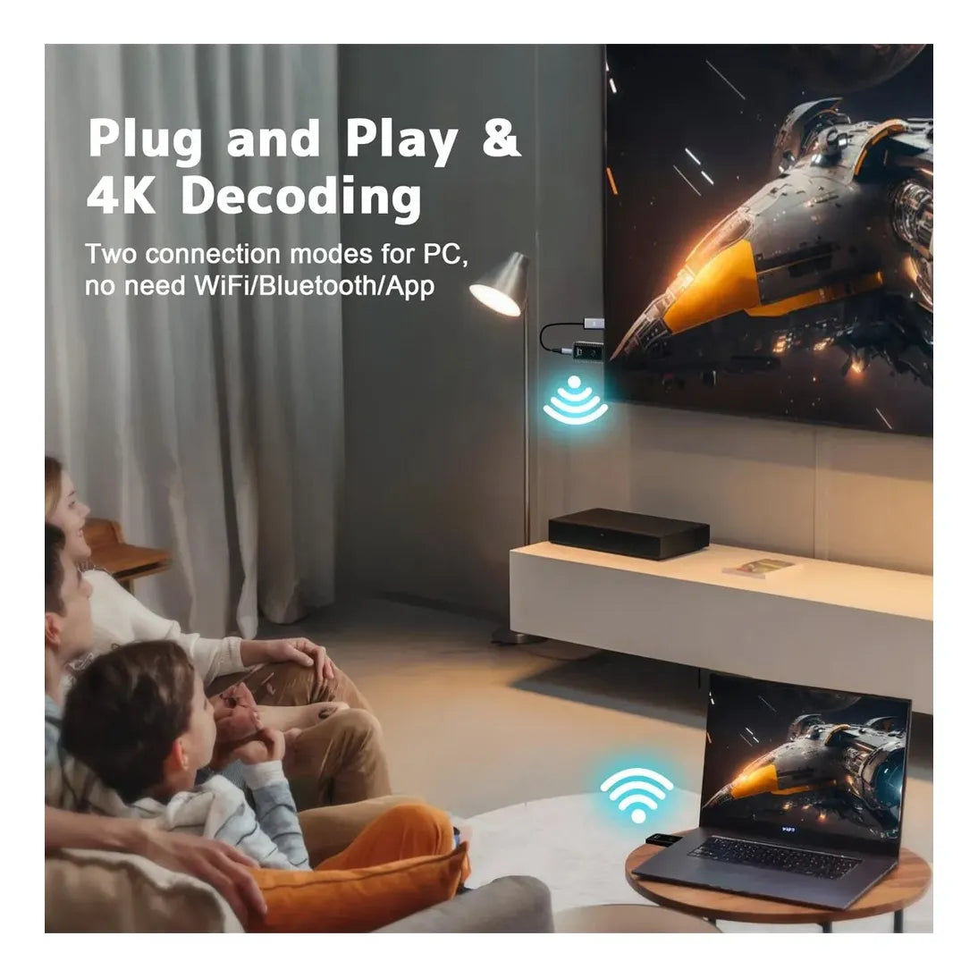 Extender HDMI Inalámbrico 30 Metros | Kit Emisor y Receptor 5Ghz S1903