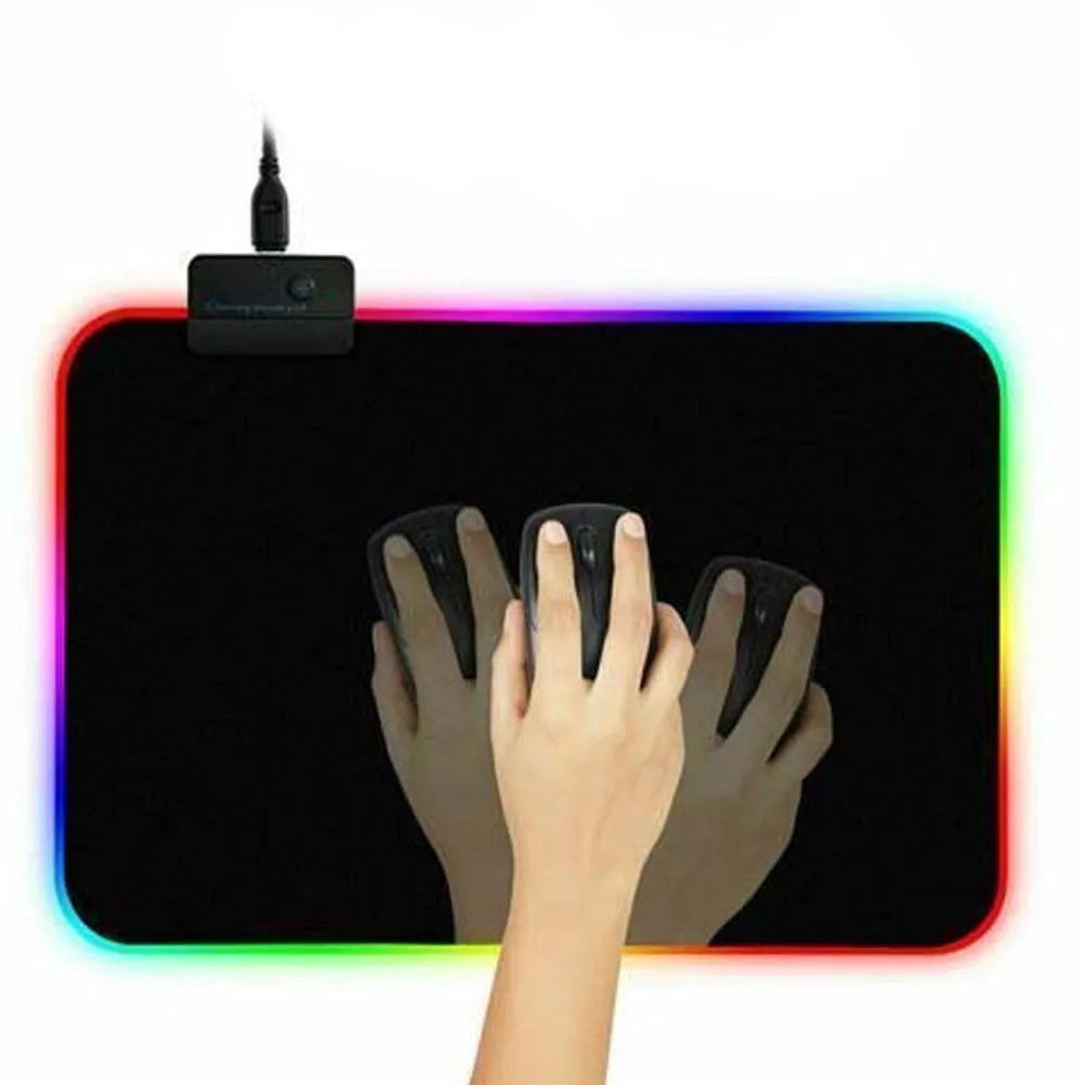 Mouse Pad Gamer RGB 35 x 25 cm | Superficie de Alta Precisión V0003