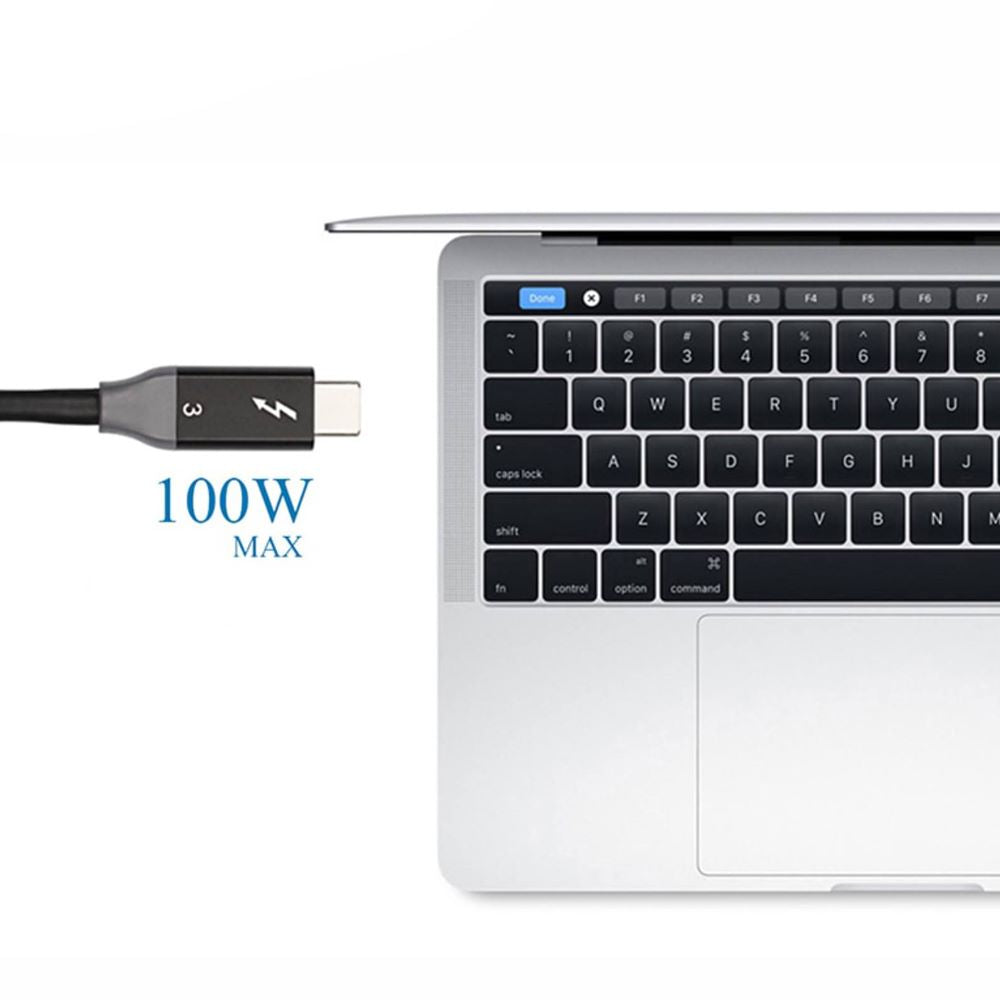Cable USB-C Thunderbolt 3 NETCOM 60Hz 40Gbps 8K PD 100W 1 Metro S1273