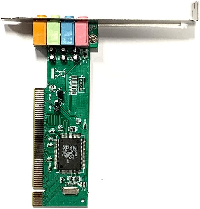 Tarjeta de Sonido PCI 4.1 Canales CMI8738 32-Bit 3.5mm Mic Line SPK1 SPK2 con Driver CD s2261
