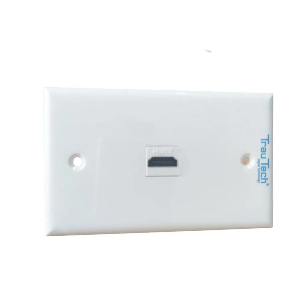 Placa ABS HDMI Faceplate Empalme HDMI Hembra 90 Grados 1 Puesto 1080P S0869