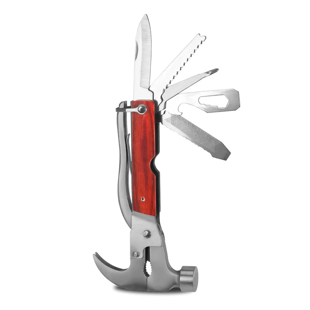 Martillo Multifuncional de Supervivencia | Multiherramienta de Acero Inoxidable S0950