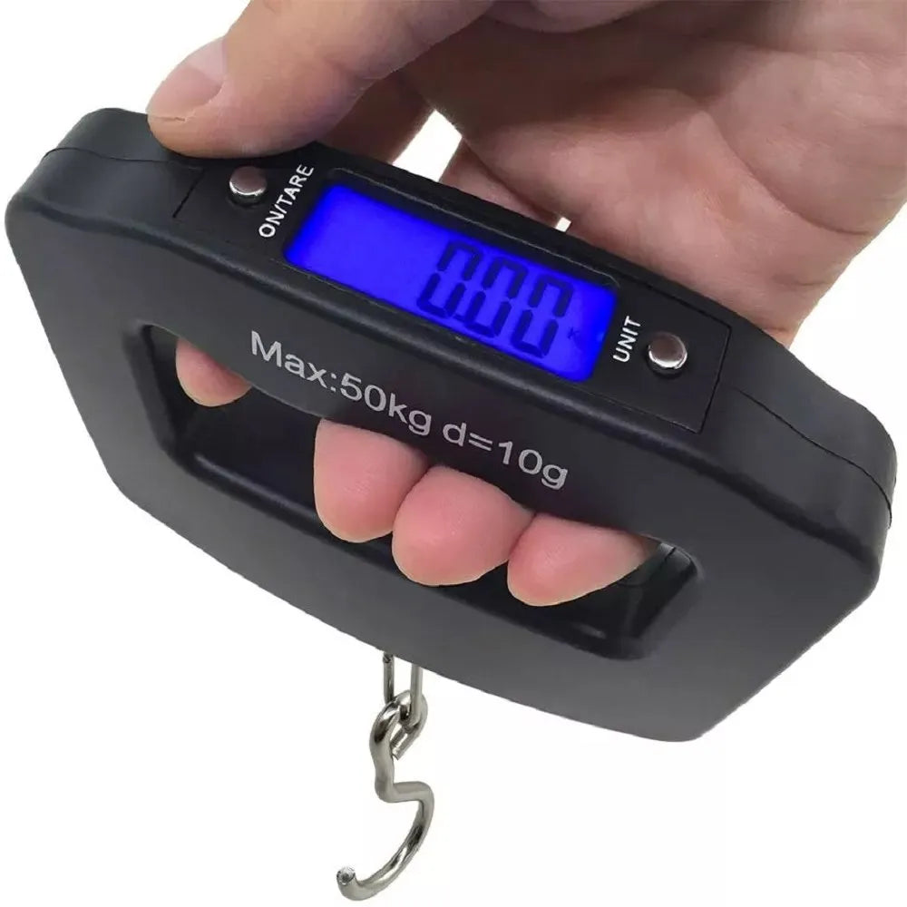 Balanza de Mano Digital LCD 10g - 50kg | Báscula Profesional para Maletas S1448