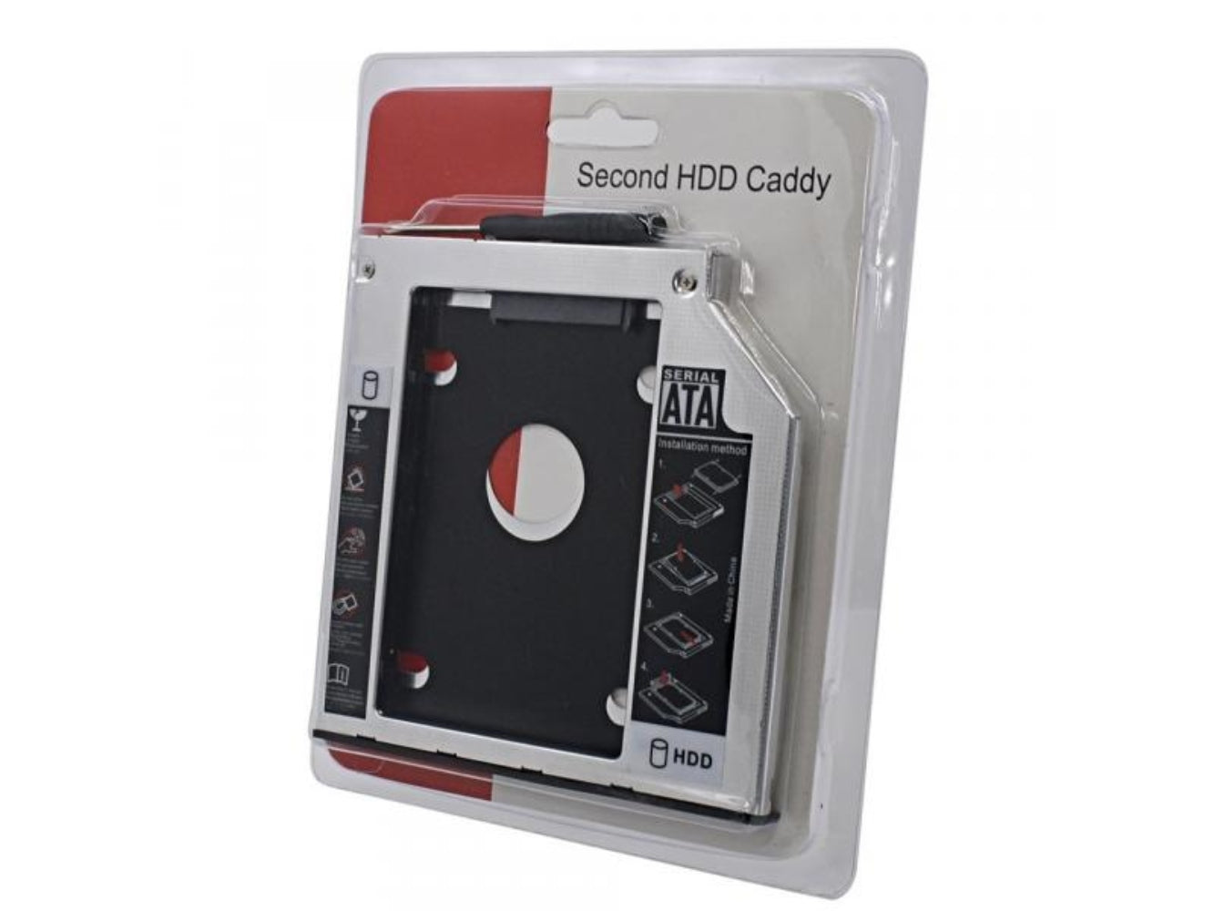 Adaptador Caddy 2nd para Disco Duro HDD SSD Sata CD DVD-ROM Universal 12.7mm S00151