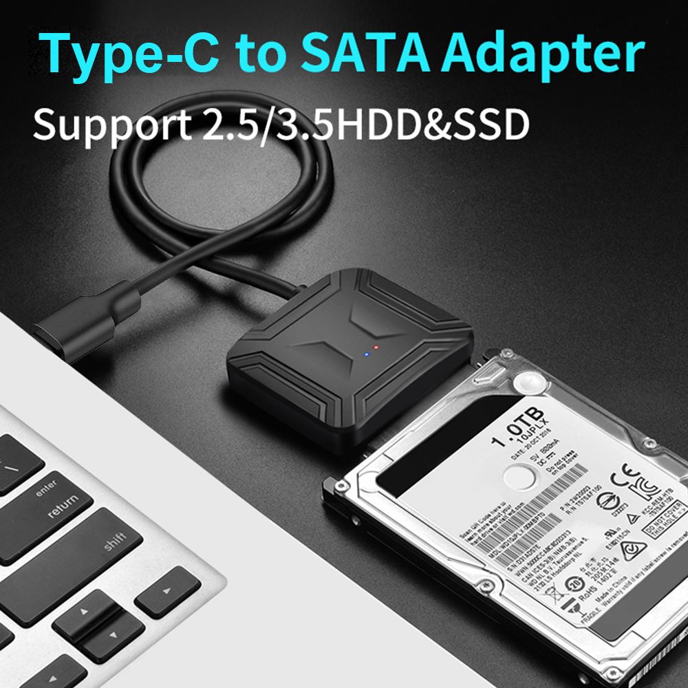 Adaptador Usb 3.1 tipo C a Sata III Disco Duro 2.5 SSD HDD NETCOM S1322
