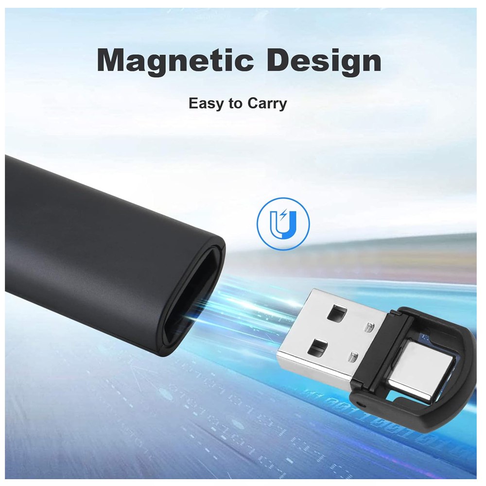 Presentador de Diapositivas Inalambrico 2 en 1 Laser USB C S1581