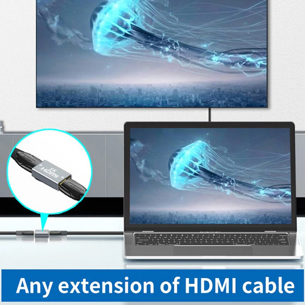 Empalme HDMI 8k 2.1 ULTRA HD hasta 10 metros extiende hdmi 8k Netcom S1151