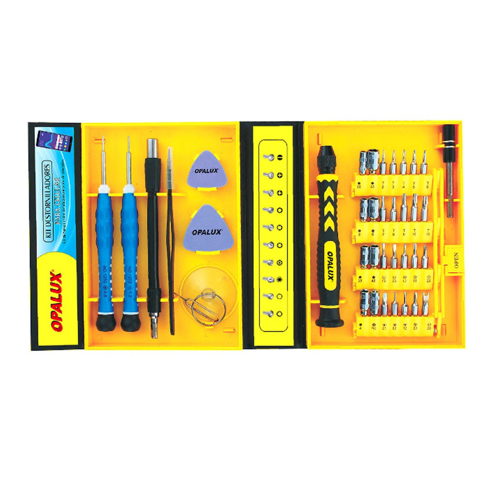 Kit destornilladores para celular 38 en 1 Opalux S0940