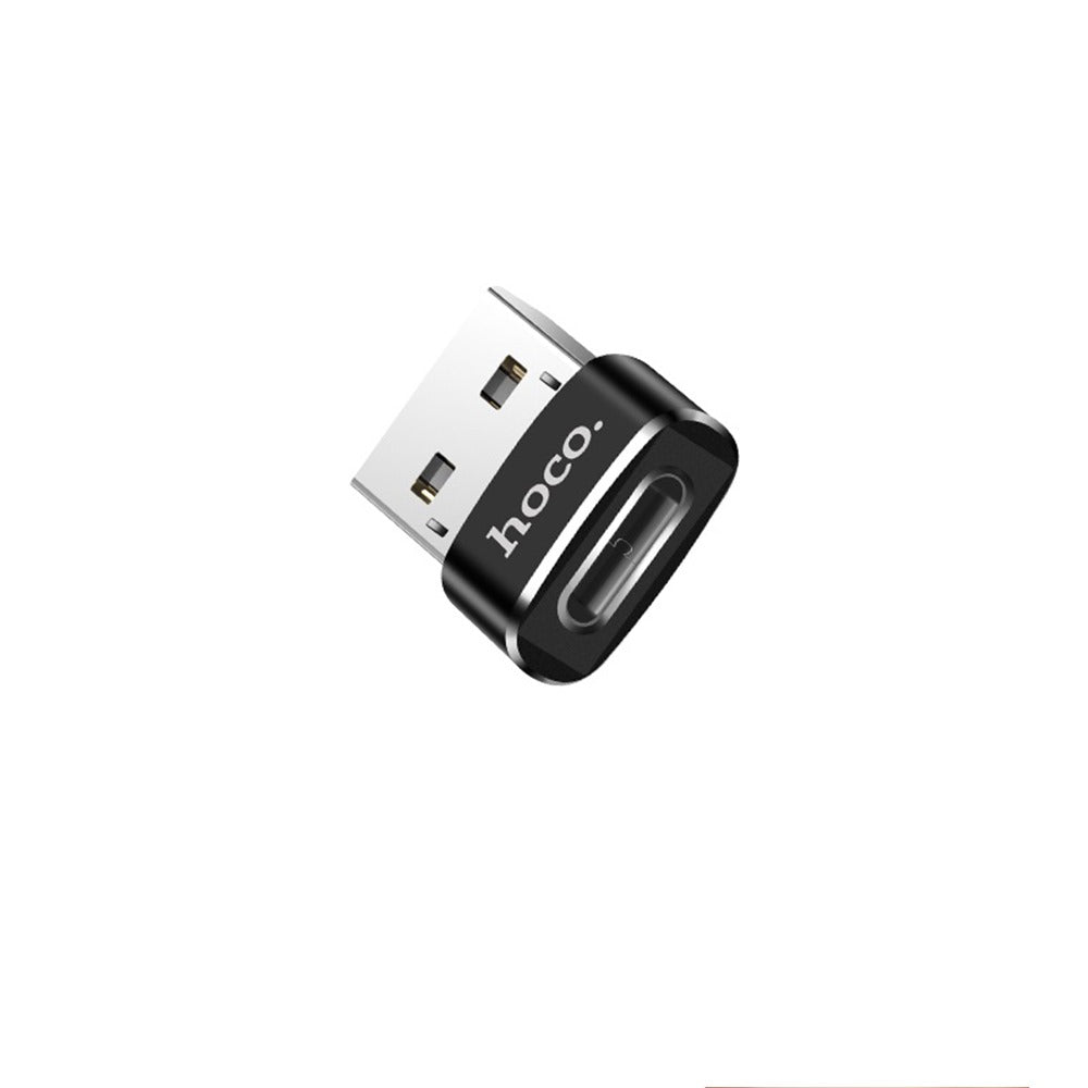 ADAPTADOR CONVERTIDOR OTG USB MACHO A TIPO C HEMBRA HOCO UA6 S0854