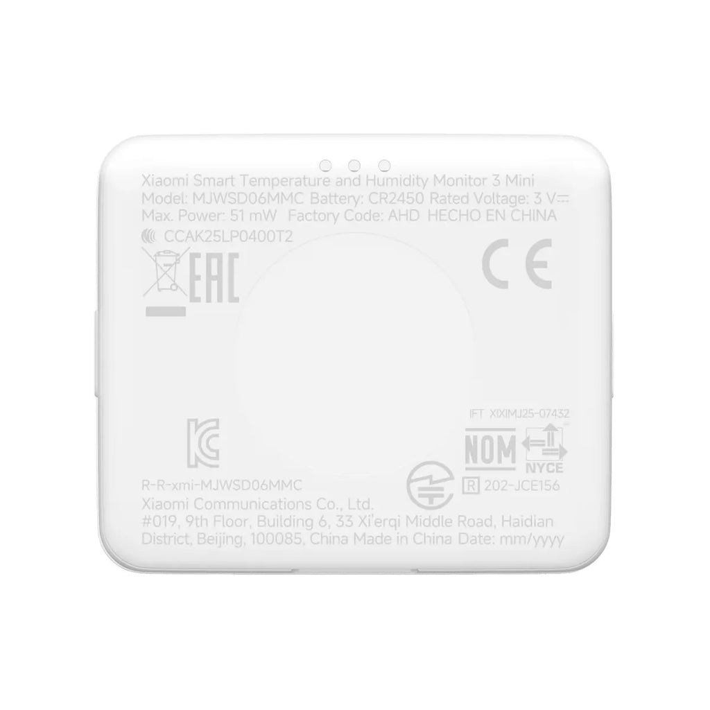 Sensor e Higrómetro Inteligente Xiaomi Mi Temperature and Humidity Monitor 3 Mini S2126