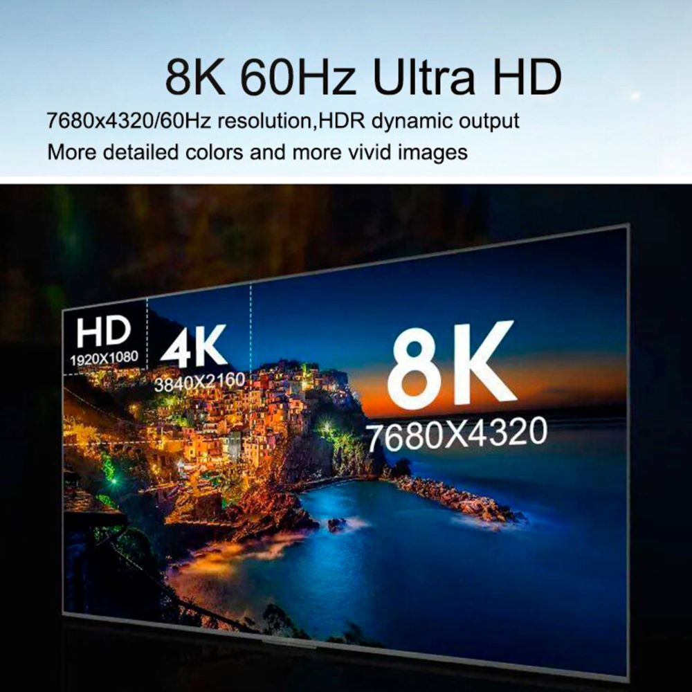 Switch Splitter DisplayPort V1.4 Bidireccional 8k NETCOM S1321