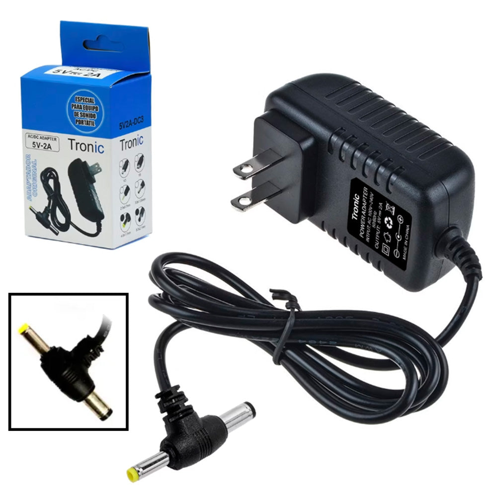 Adaptador de Corriente 5V 2A Tronic Voltaje Regulado con Doble Punta (Modelo 5V2A-DC3) S2133