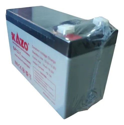 BATERÍA SECA 12V 7AH 20HR GP12-7 KAZO RECARGABLE ALARMA UPS