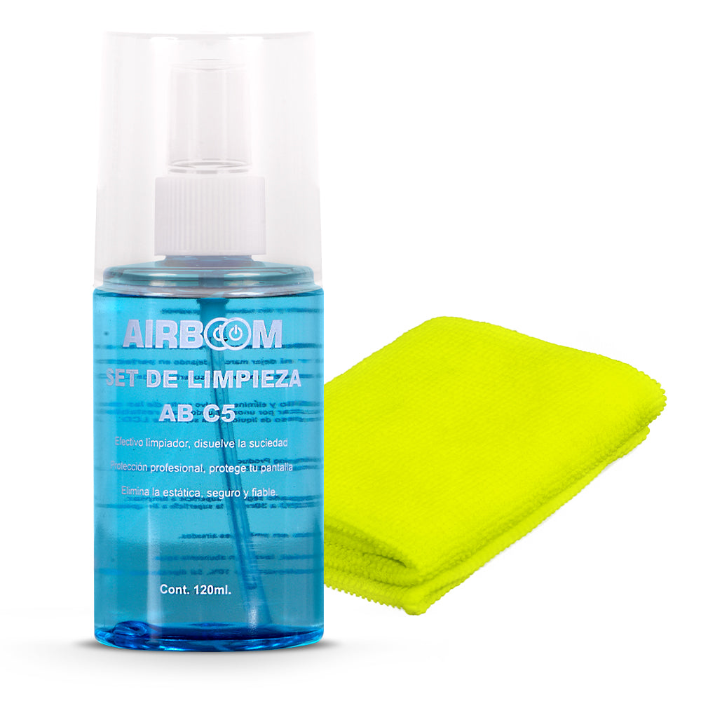 Kit de Limpieza Airboom AB C5 120ml Paño Microfibra Antiestático S2049