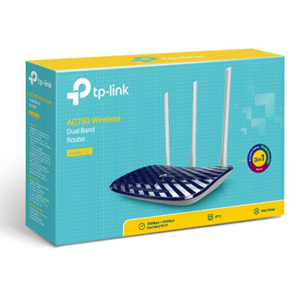 Router TP-LINK 433Mbps Archer C20 3 en 1 repetidor punto de acceso 3 A S0778