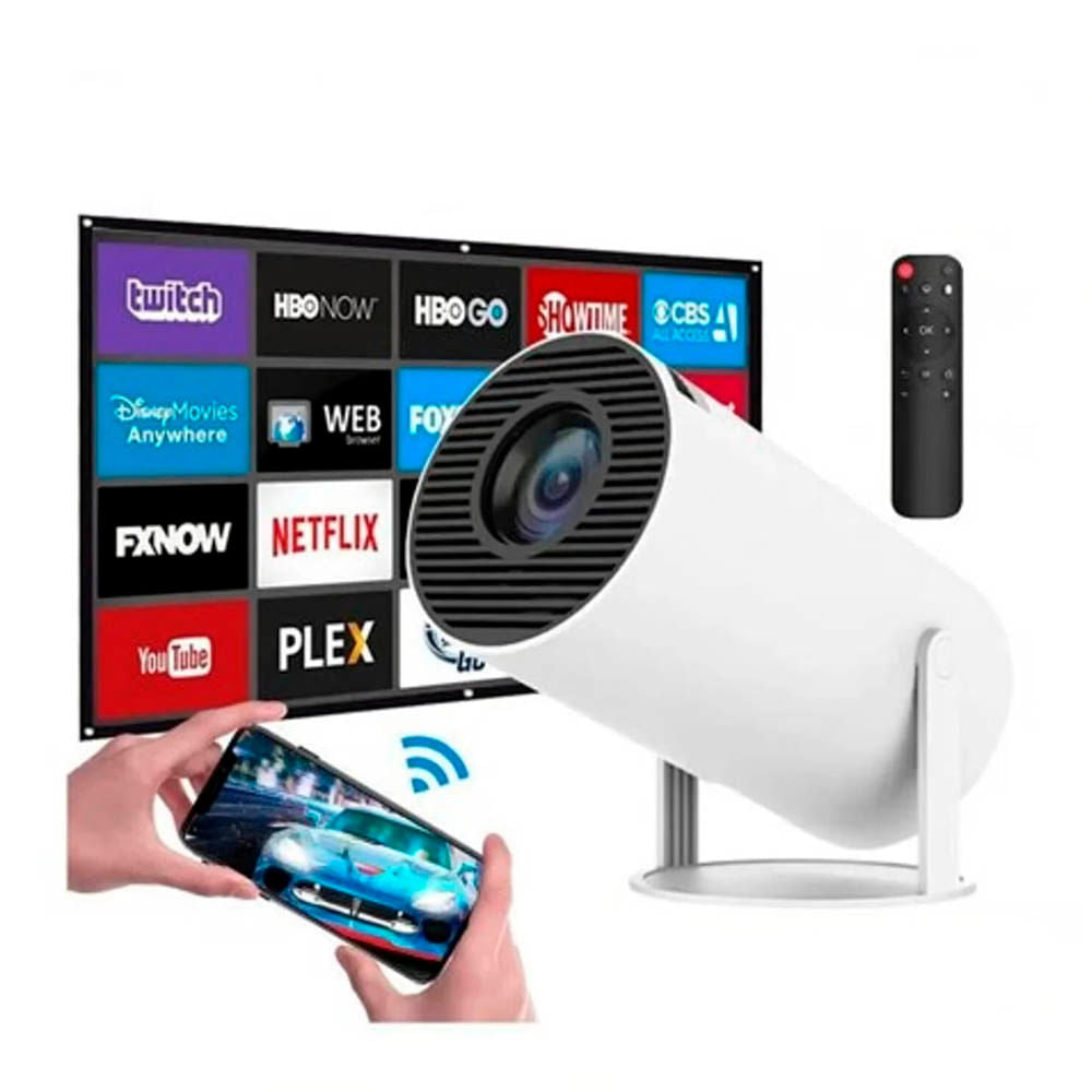 Proyector Gamer Inteligente Tomate Android 180° 4K WiFi 2 Mandos 20000+ Juegos s2257