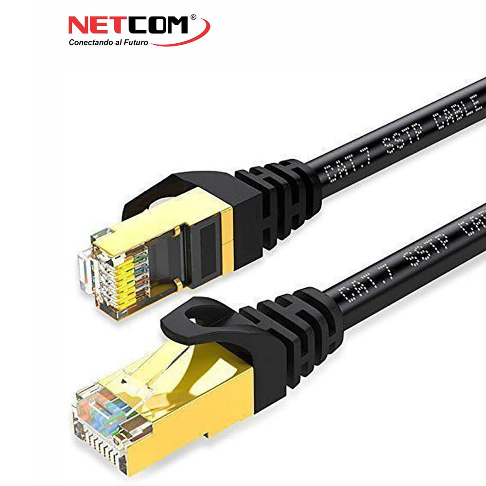 Cable de Red Cat 7 Netcom Rj45 10 Gbps 5 Metros Patch Cord S1079