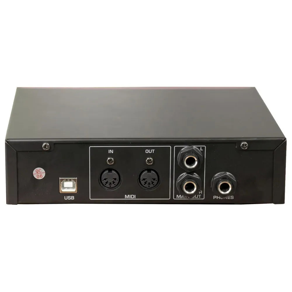 Interfaz de Audio Portatil USB DJ Karaoke 48V 2 Entradas Midi Guitarra S1834
