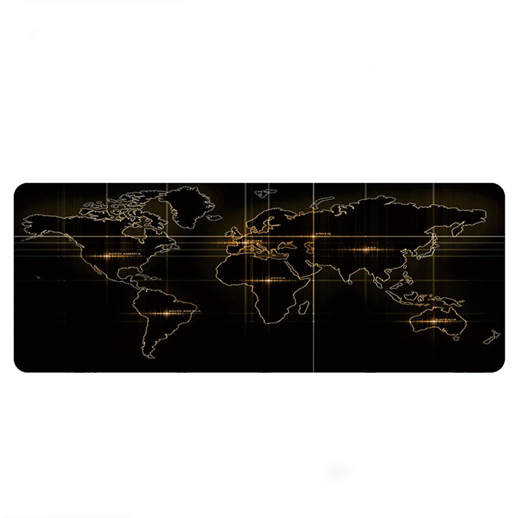 Mouse Pad Base de Escritorio Extra Large 80x30cm | Mapa Negro Tech S0931