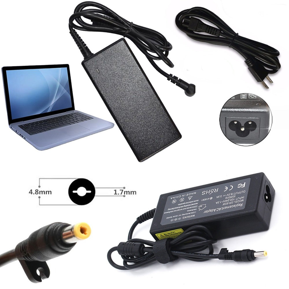 Cargador Generico Laptop HP compaq 18.5V 3.5A 65w 4.8x1.7mm S1235