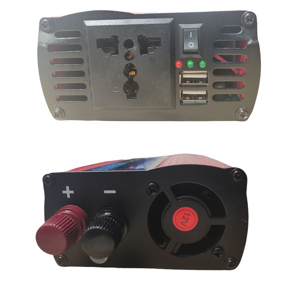 Inversor de Corriente Para Auto De 12v a 220v 2 USB 3000w cargador S1298